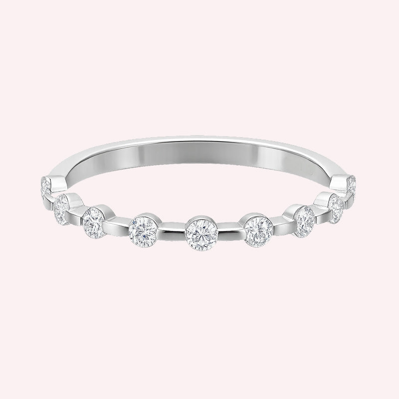 0.27 Carat Space Round Ring