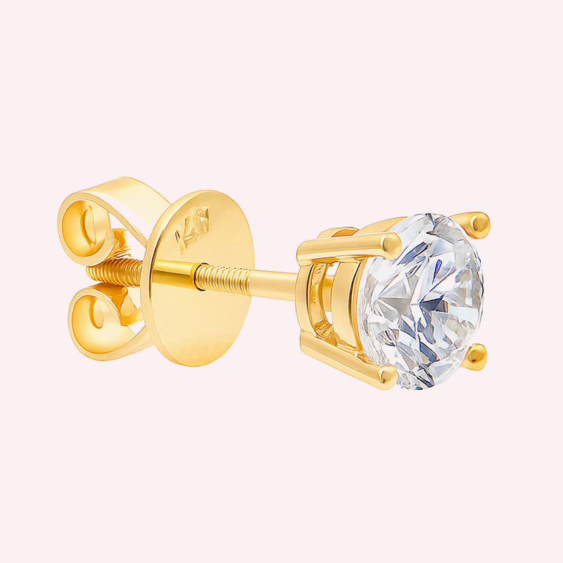 1 Carat Yellow Gold Round