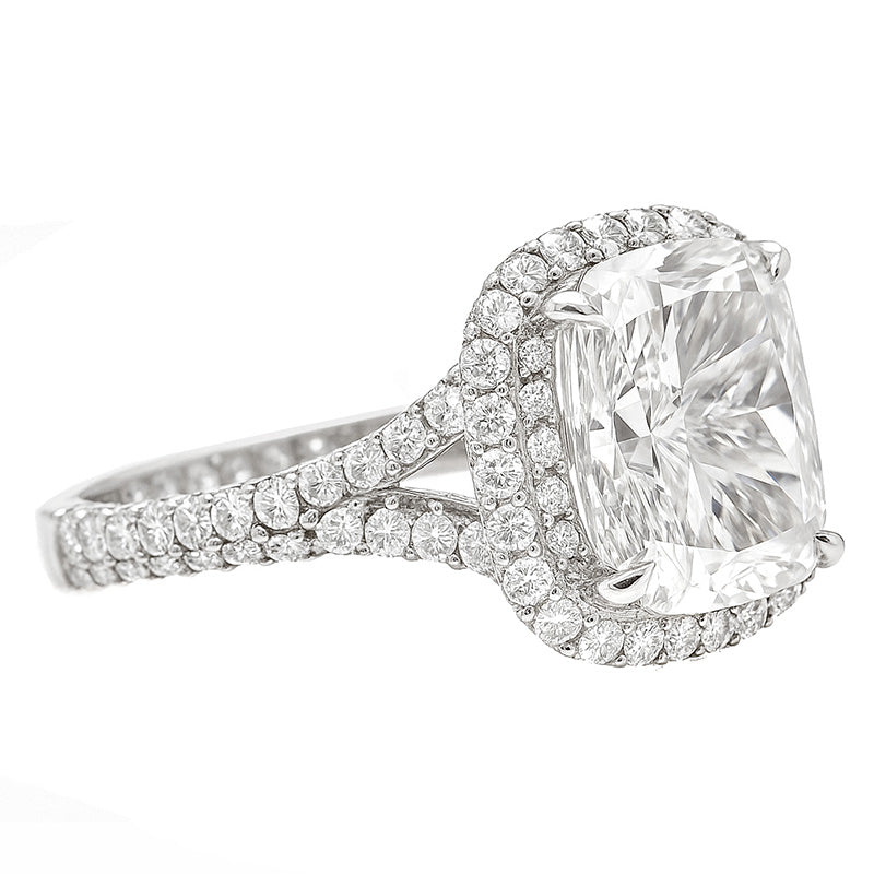Double Cathedral Engagement Ring
