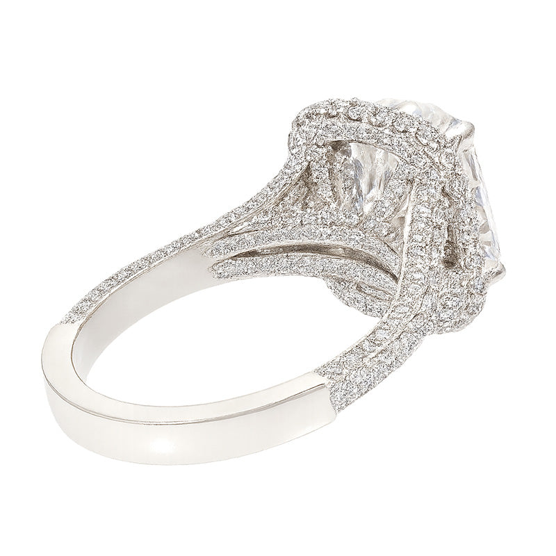 Double Cathedral Engagement Ring