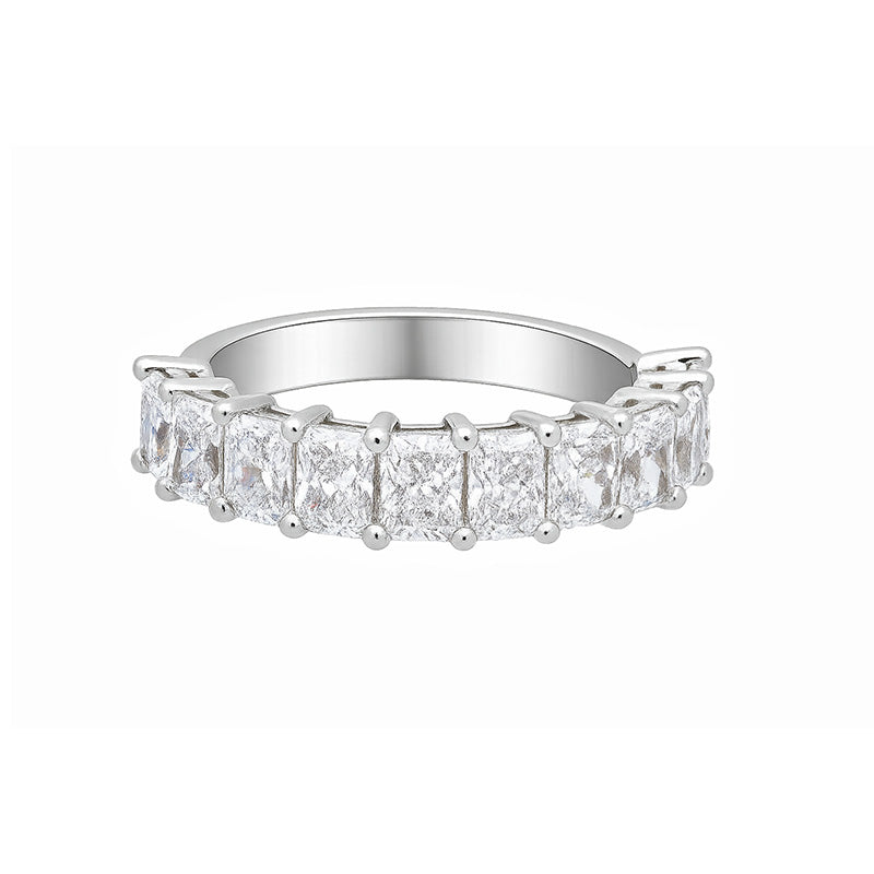 Half Set Radiant Diamonds Band