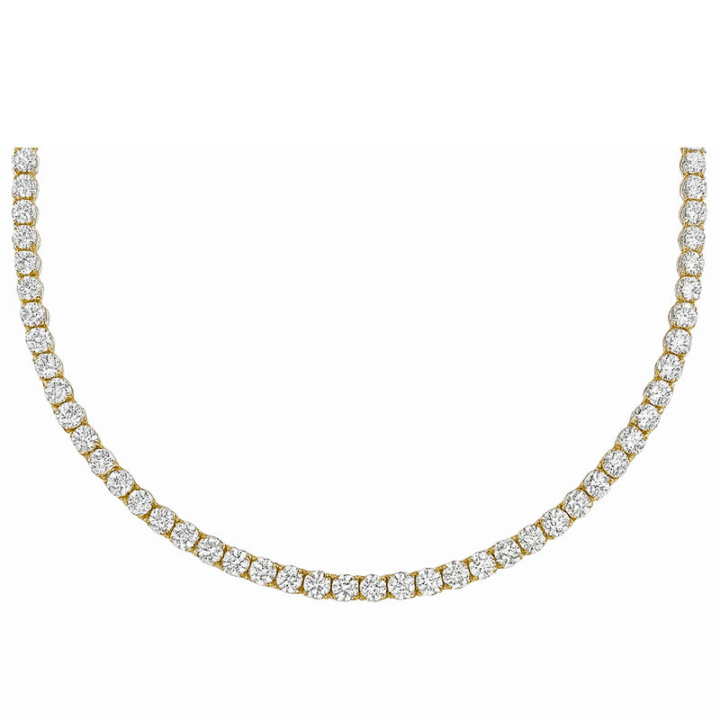Yellow Gold 20” Tennis Chain