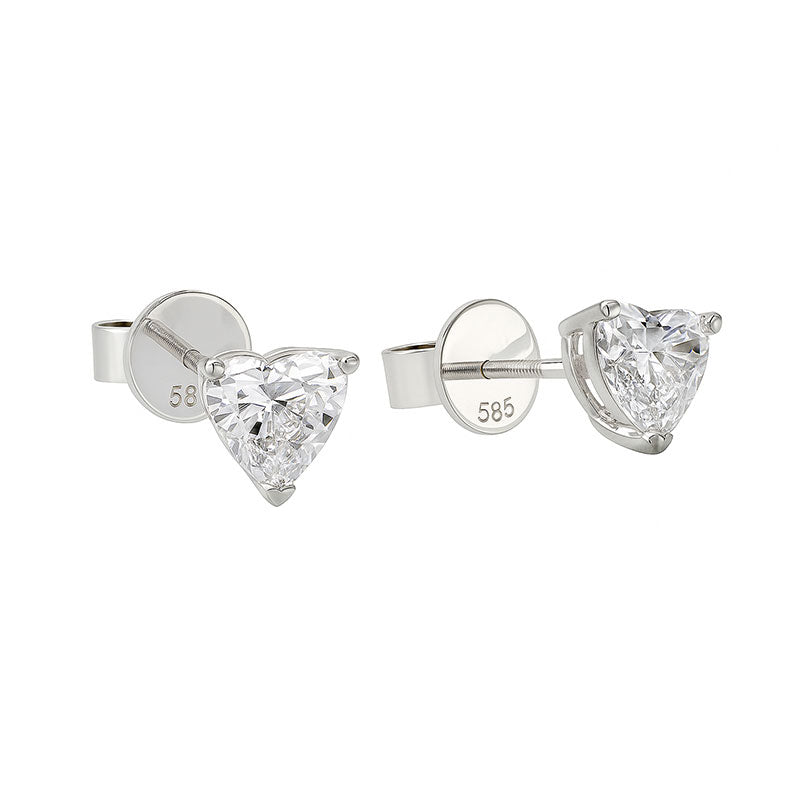 Heart Shaped stud earrings