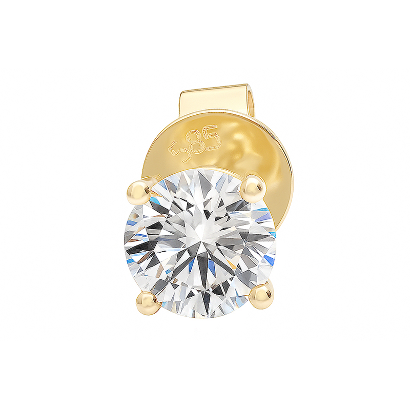 1 Carat Yellow Gold Round