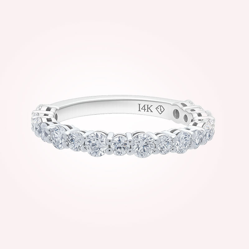 Alternating Round Diamond Band