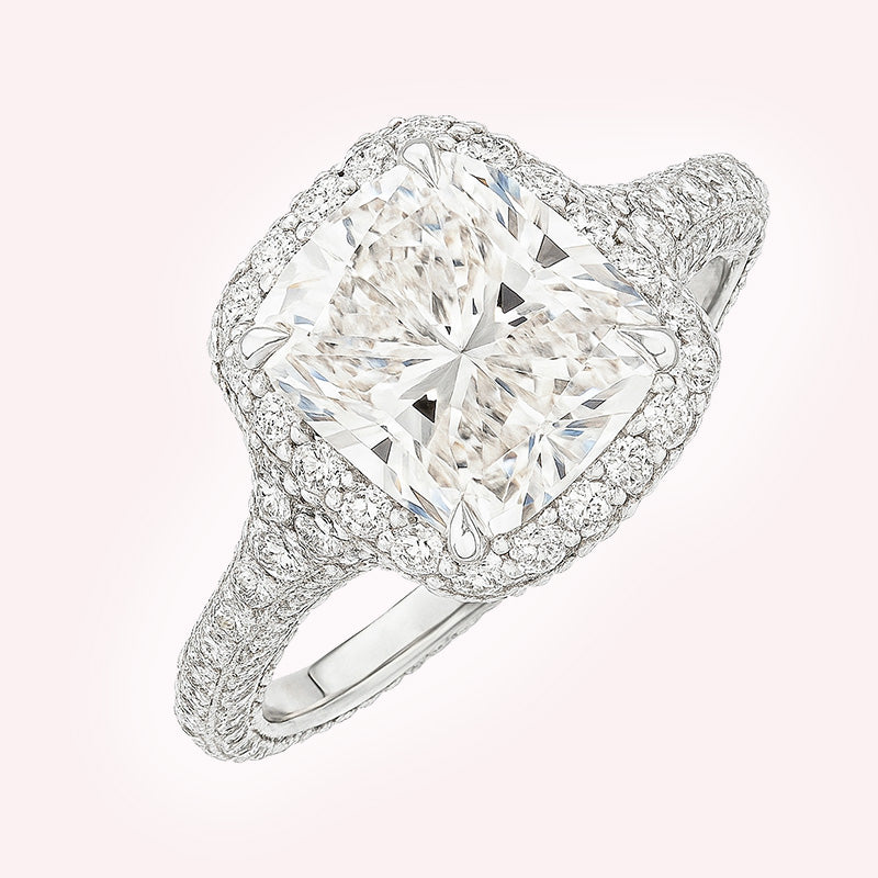 Double Cathedral Engagement Ring