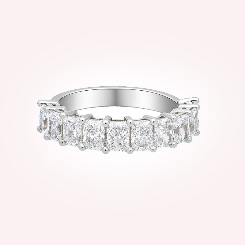 Half Set Radiant Diamonds Band