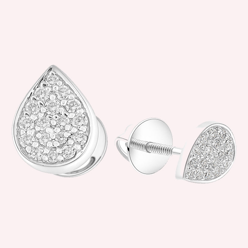 Pear Petite Cluster Studs