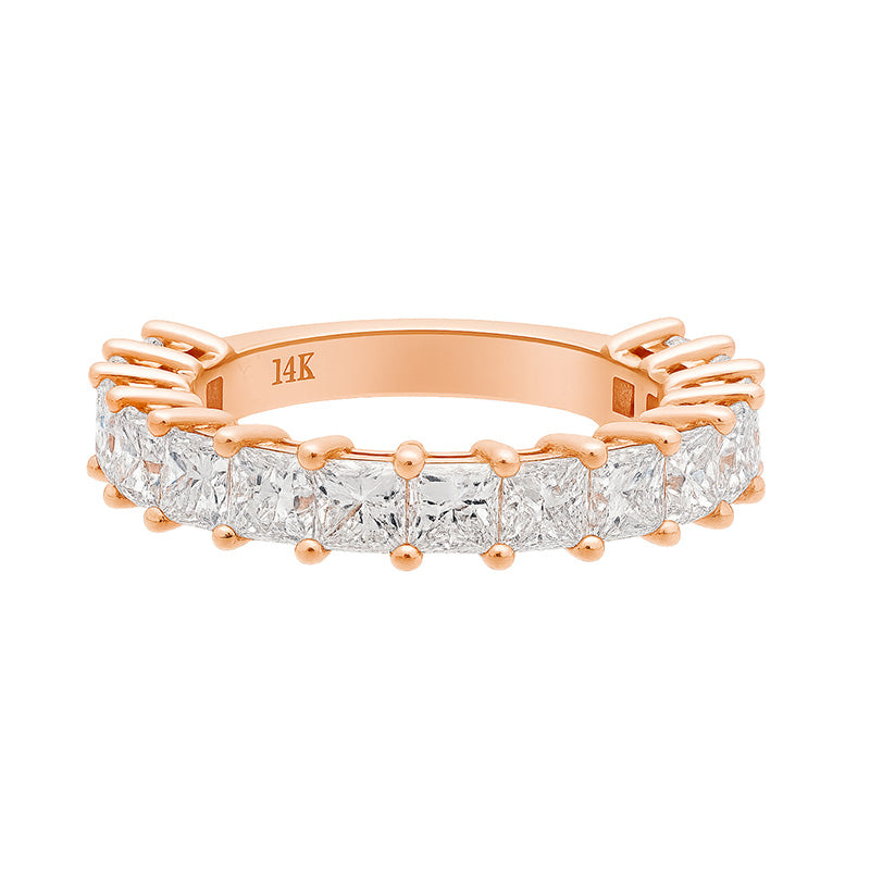 Rose Gold Princess Cut